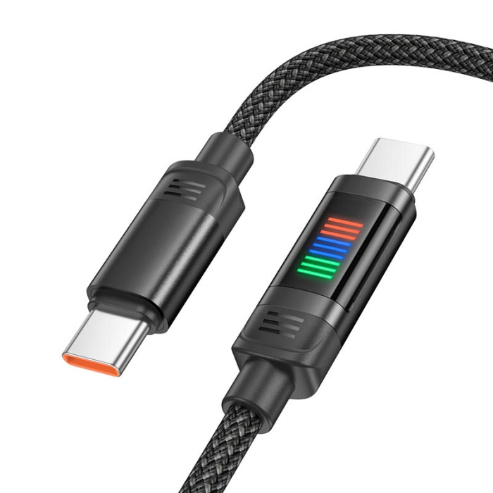 Кабель Hoco U126 Type-C to Type-C 100W 1.2m Black