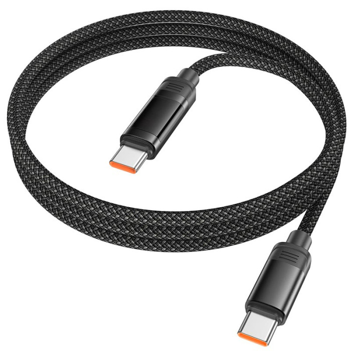 Кабель Hoco U126 Type-C to Type-C 100W 1.2m Black