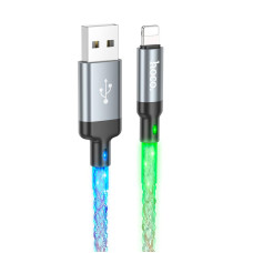 Кабель Hoco U112 USB to Lightning 2.4A 1m Grey