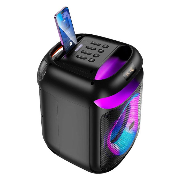 Караоке-колонка HOCO HA13 BT5.4 TF / AUX / USB / FM / BT / TWS, 60W, 6 ч Black