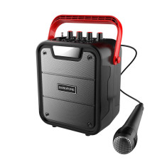 Караоке-колонка BOROFONE BP7 BT5.0 TF / AUX / USB / FM / BT / TWS, 10W, 9 год Black