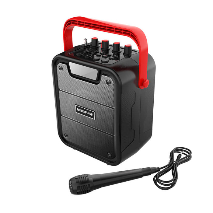Караоке-колонка BOROFONE BP7 BT5.0 TF / AUX / USB / FM / BT / TWS, 10W, 9 год Black
