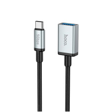 Кабель Hoco US10 Type-C to USB 5000 Мбіт 0.5m Black