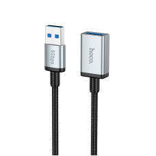 Кабель Hoco US10 USB to USB 5000 Мбіт 0.5m Black