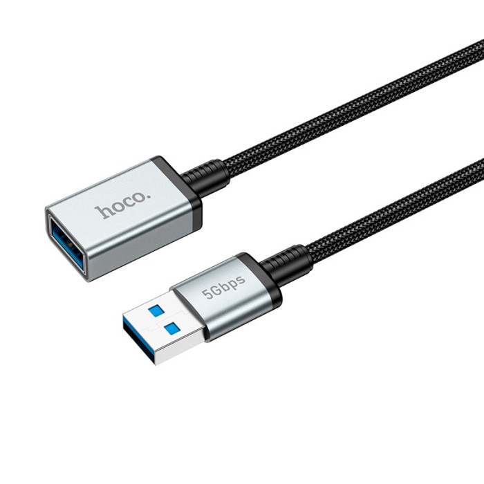 Кабель Hoco US10 USB to USB 5000 Мбіт 0.5m Black