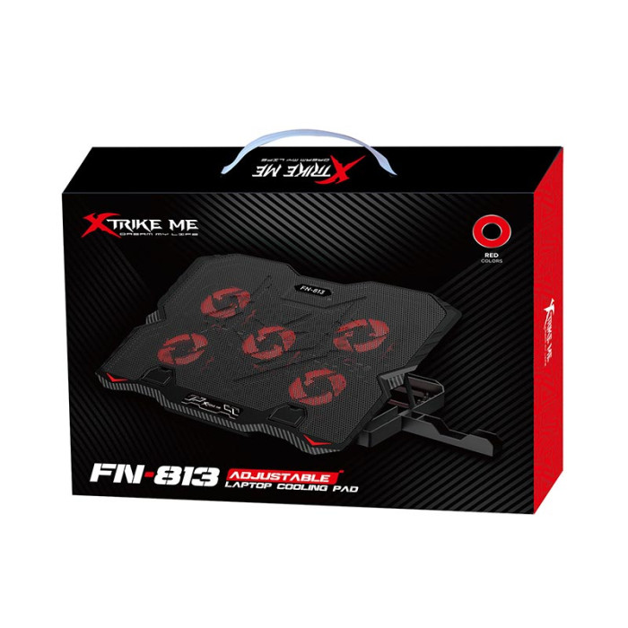 Підставка під ноутбук XTRIKE Me FN-813 15.6'', RGB, Black