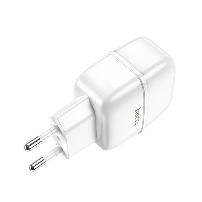 Кабель та блочок Hoco C77A USB to Micro USB 1m White