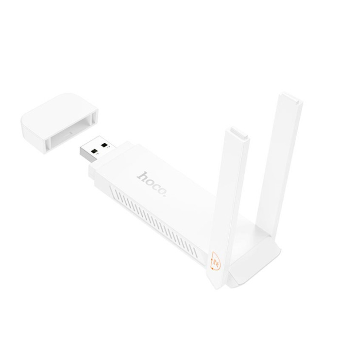 Адаптер WiFi Hoco HI40 / WiFi6 / 2.4G / 150Мбит/с, White