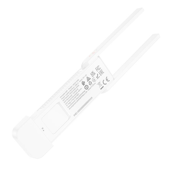 Адаптер WiFi Hoco HI40 / WiFi6 / 2.4G / 150Мбит/с, White