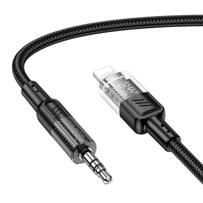 Кабель AUX to Lightning HOCO UPA27 1,2m Black