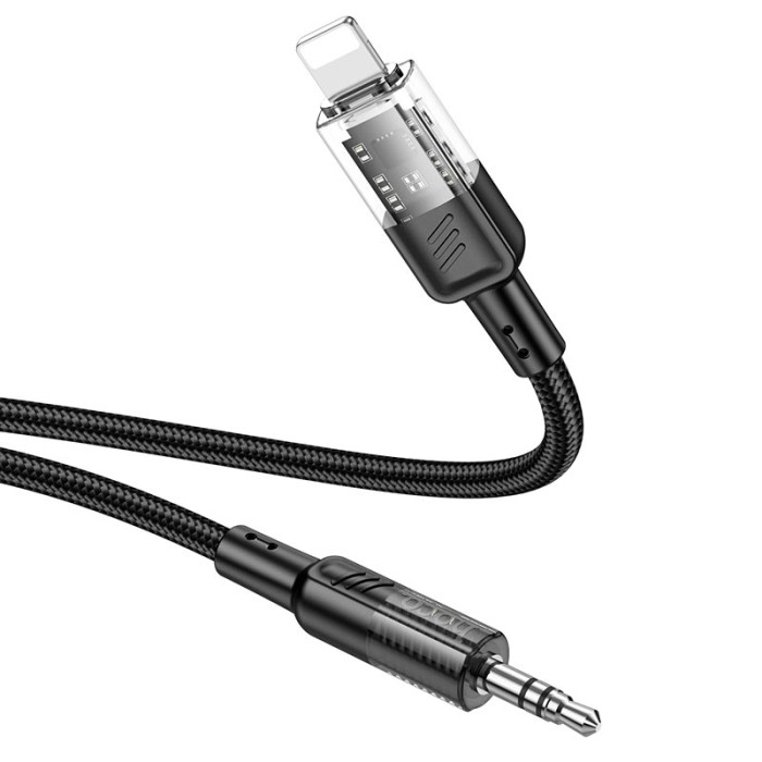 Кабель AUX to Lightning HOCO UPA27 1,2m Black