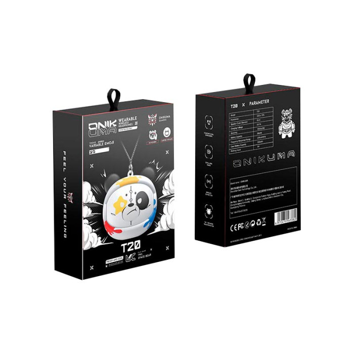 Вакуумные наушники TWS Onikuma T20 White