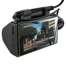Відеореєстратор HOCO DI07 3" IPS, HD, 2 камери, Black