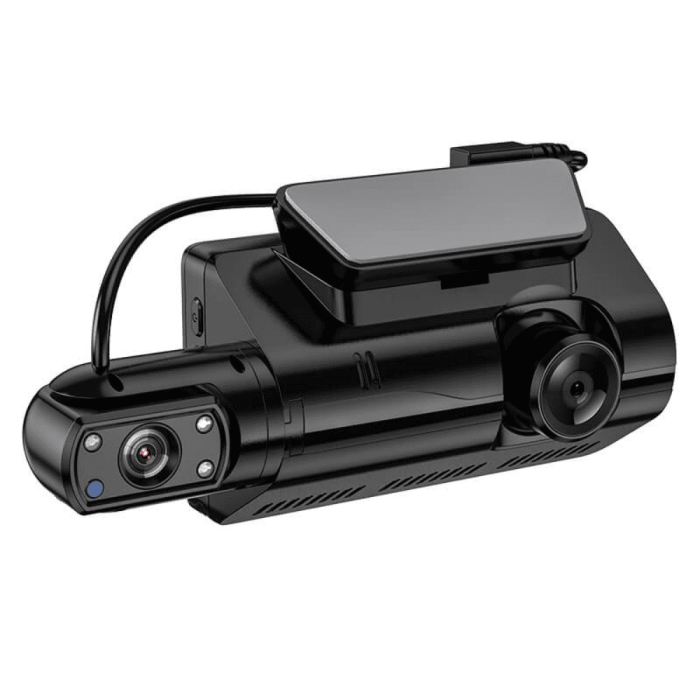 Видеорегистратор HOCO DI07 3" IPS, HD, 2 камеры, Black