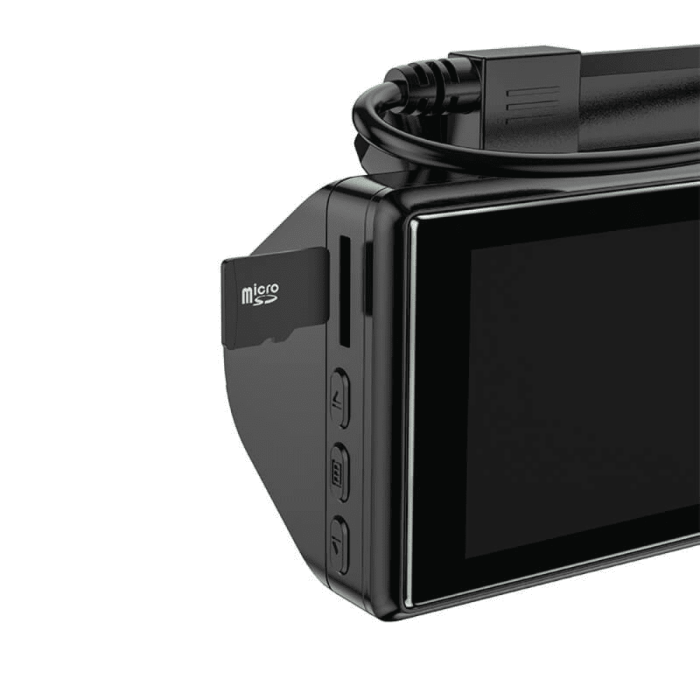 Видеорегистратор HOCO DI07 3" IPS, HD, 2 камеры, Black