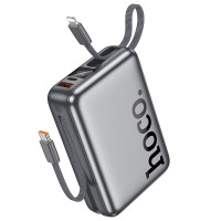 Повербанк Hoco Q39 20000mAh, Lightning / USB / Type-C / 22.5W, Grey