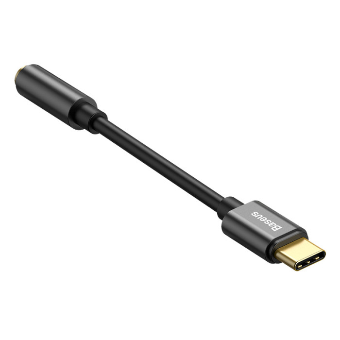 Переходник BASEUS L54 Type-C to AUX 3.5 mm Black