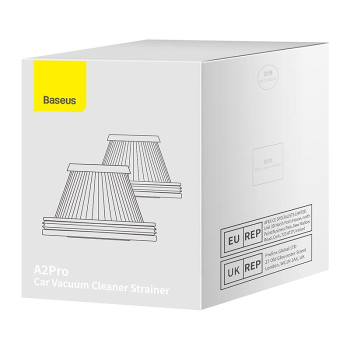 Фильтр для пылесоса Baseus A2pro 2 шт Black