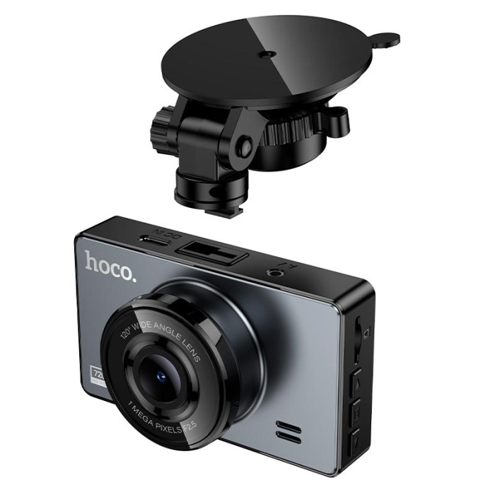 Видеорегистратор HOCO DV14 3" IPS, 720p/25FPS, G-sensor Grey