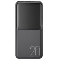 Повербанк XO PR252 20000mAh, Type-C / 2 х USB / 5W / 2.1A, Black