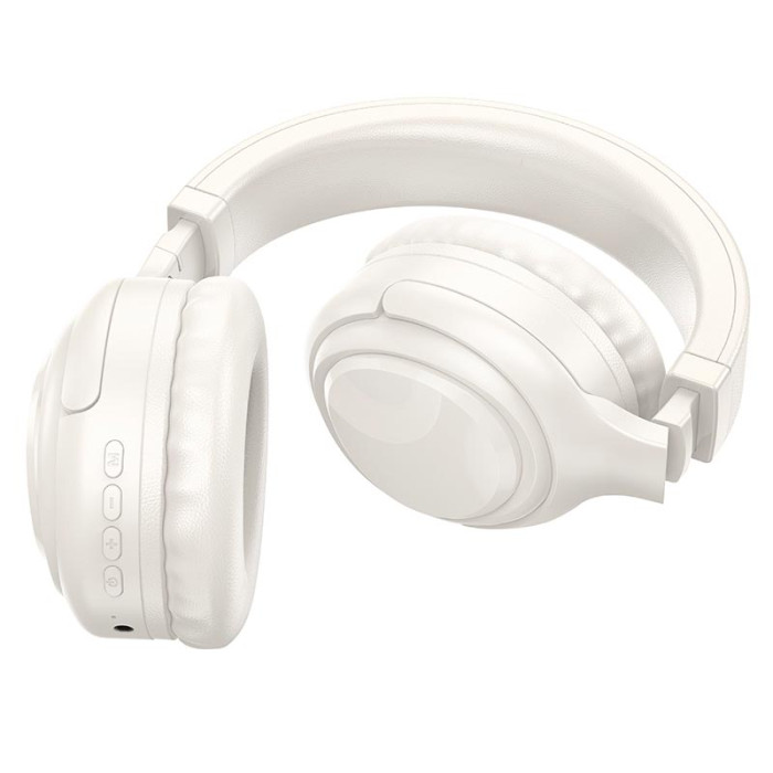 Наушники накладные Hoco W48 BT5.3, AUX / BT / TF, 46 ч White
