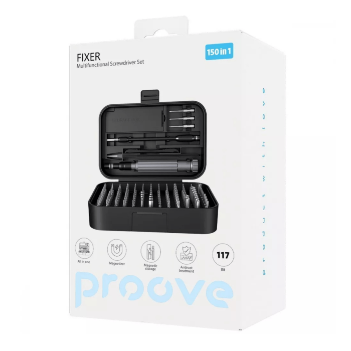 Набір викруток Proove Fixer 150 в 1 Black