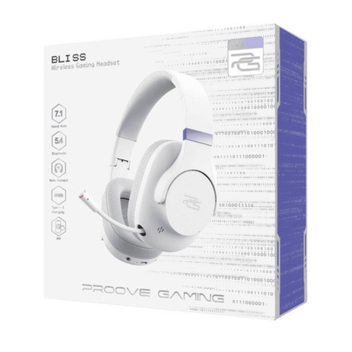 Бездротові ігрові навушники Proove Gaming Bliss White