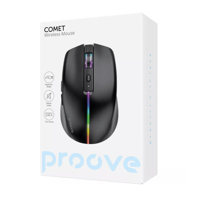 Беспроводная мышь игровая Proove Comet Black