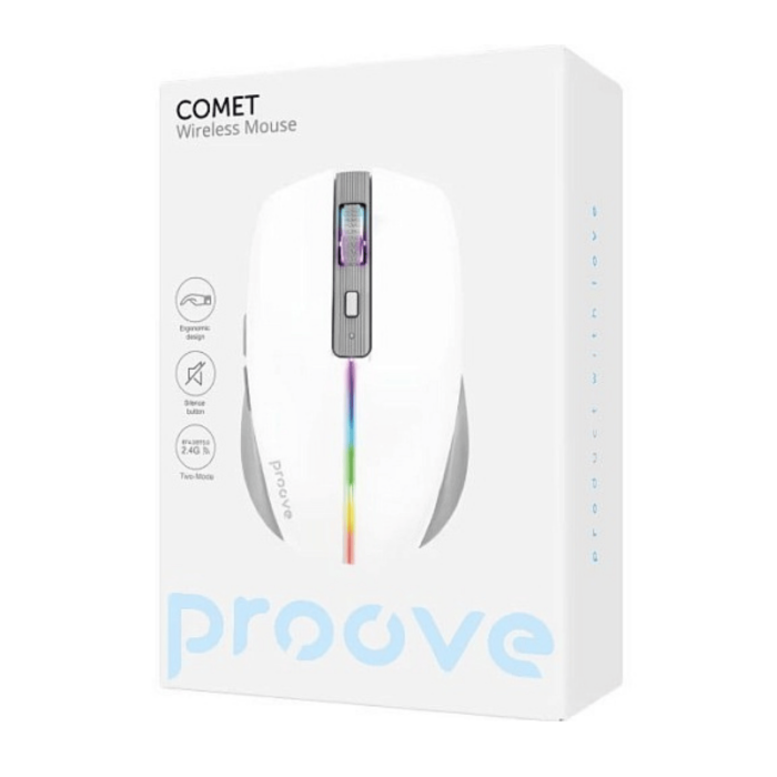 Беспроводная мышь игровая Proove Comet White