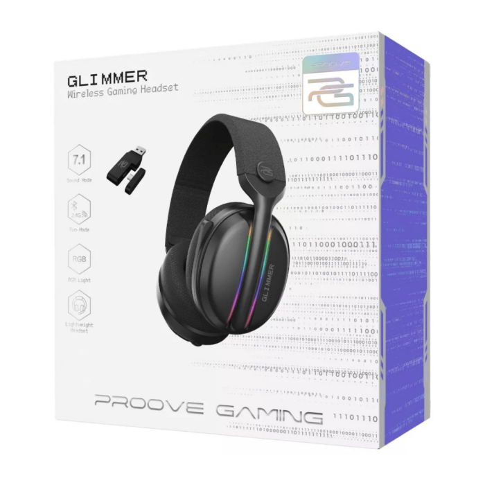 Беспроводные игровые наушники Proove Gaming Glimmer Black