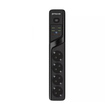 Мережевий фільтр Proove Power Strip P-04  4x220V / 4хUSB / 2хType-C / 2500W 2 м, Black