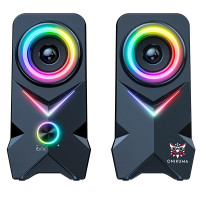 Акустична система для ПК Onikuma L2 RGB 10W, BT / AUX / USB Black