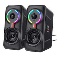 Акустична система для ПК Onikuma L6 RGB 2x5W, BT / AUX / USB Black