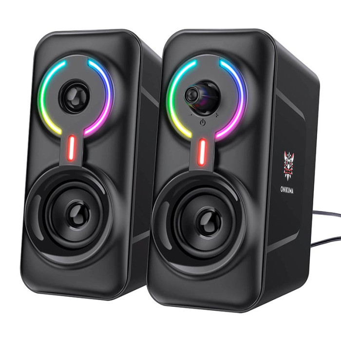 Акустическая система для ПК Onikuma L6 RGB 2x5W, BT / AUX / USB Black