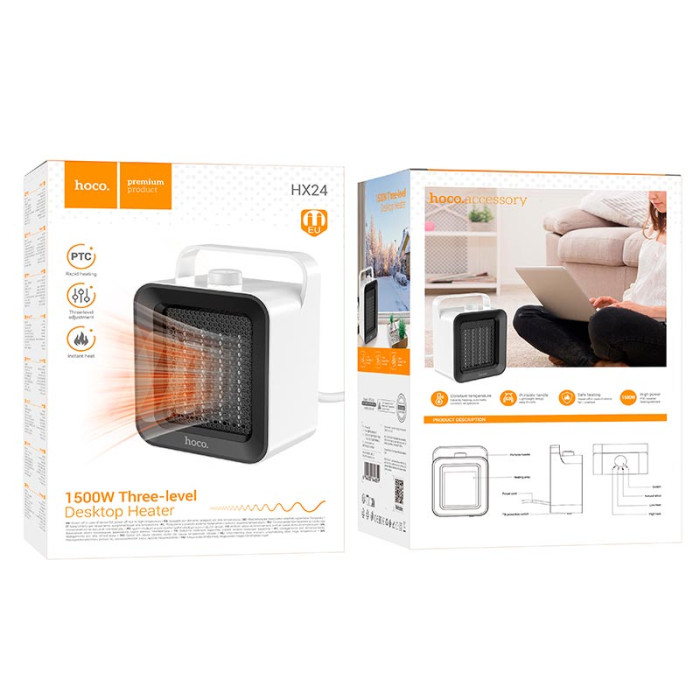 Обігрівач Hoco HX24 1500W White