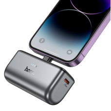 Повербанк Hoco Q31 5000mAh, Lightning / Type-C / 20W / 3A, Grey