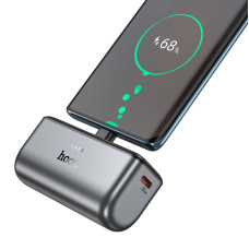 Повербанк Hoco Q31 5000mAh, 2 х Type-C / 20W / 3A, Grey