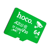 Карта памʼяті HOCO CL10 MicroSD на 64GB Class V30 Green