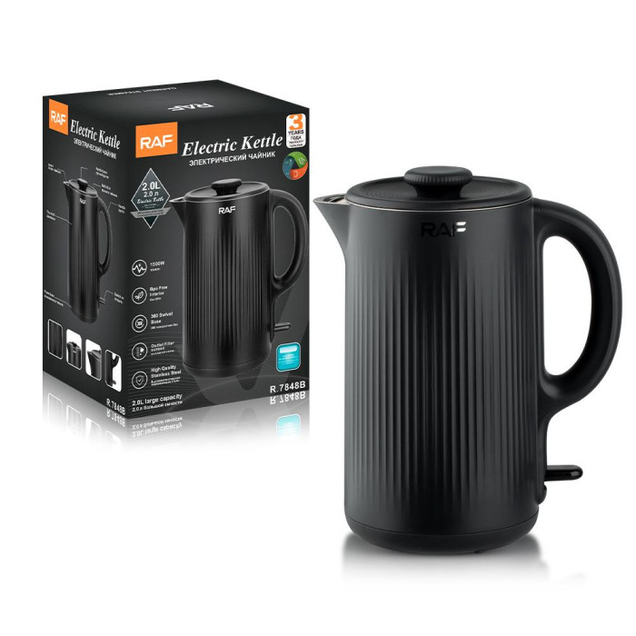 Электрочайник RAF R7848 2 л, 1800W Black