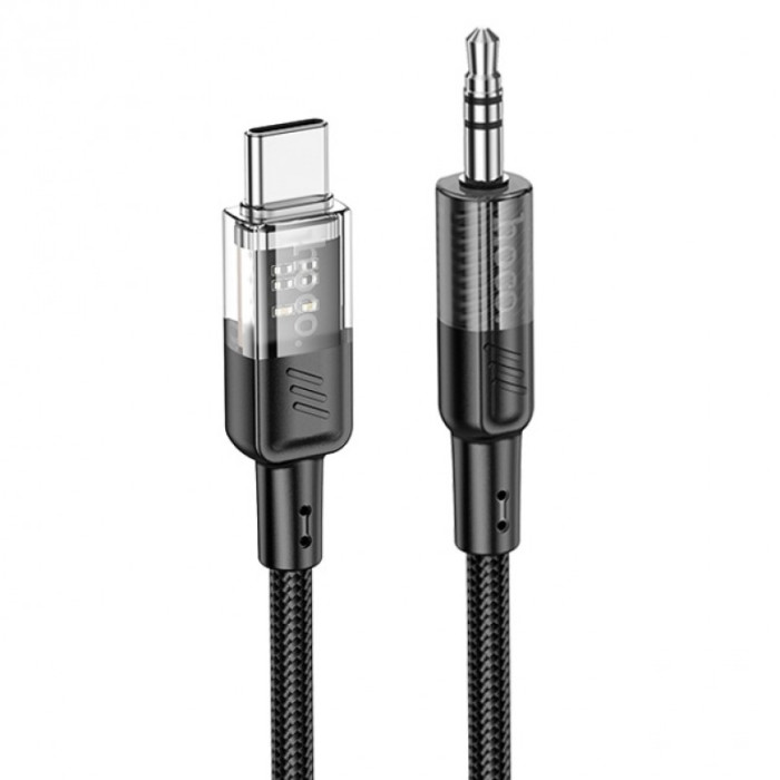 Кабель AUX to Type-C HOCO UPA27 1,2m Black