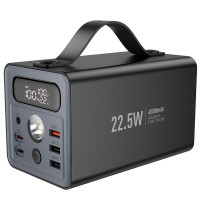 Повербанк Hoco J138 60000mAh, 3USB / 2Type-C / DC12V / PD-QC / 22.5W / 3A, Black