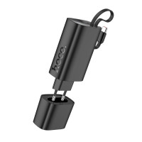 Повербанк Hoco J148 5000mAh со встроенным кабелем Type-C Black
