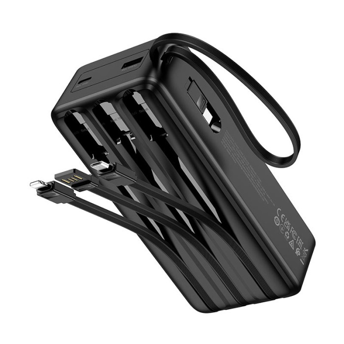 Повербанк Hoco J146B 30000mAh, Type-C / USB, 2A Black