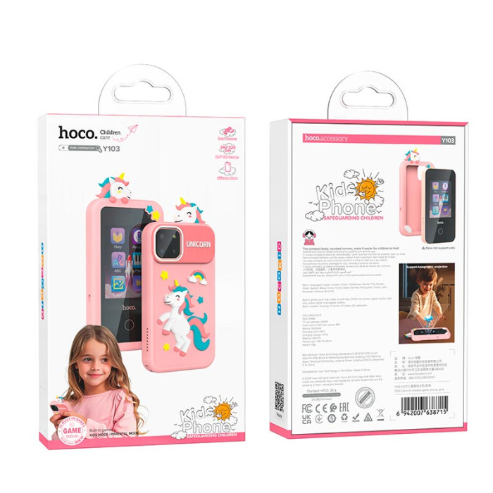 Дитячий смартфон HOCO Y103 Pink