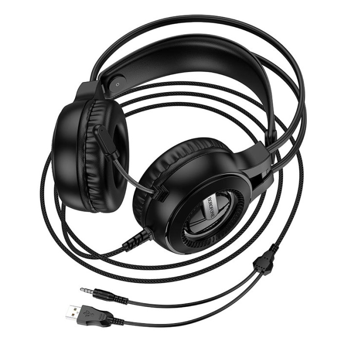 Накладные игровые наушники BOROFONE BO111 Black