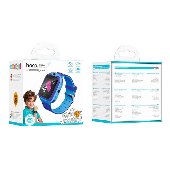 Смарт-годинник HOCO Y105 з сім картою та камерою Blue