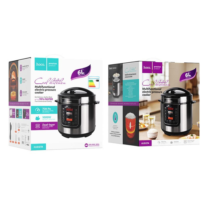 Мультиварка HOCO HJD27A 1000W на 6 л Black