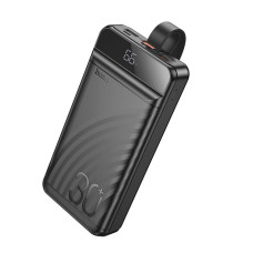 Повербанк HOCO J123B 30000mAh, Type-C / Lightning  / 2 х USB / 22.5W / 3A, Black