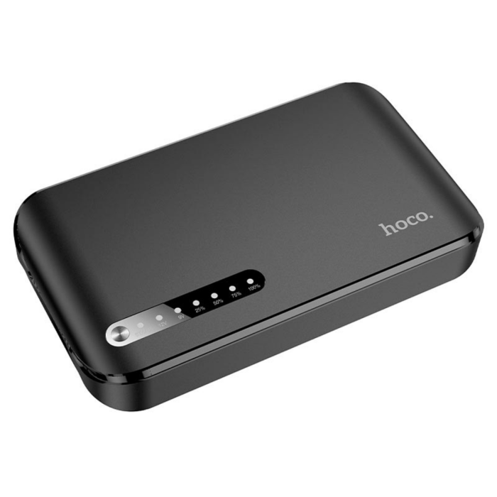 Резервный источник питания для роутеров Hoco DB62 UPS 20000mAh, 5, 9, 12v/USB/Type-C/18W/LAN/POE, Black