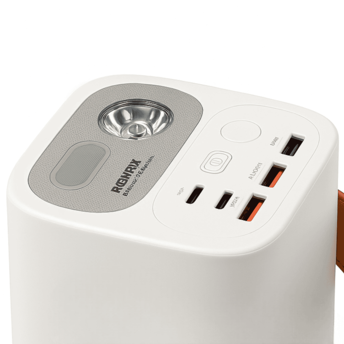 Повербанк Remax RPP-123 60000mAh, 2 х Type-C / 3 х USB / 27W / 2.1 A, Beige